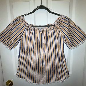 F21 M off the shoulder  crop top
